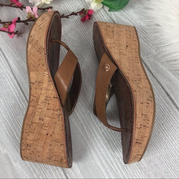 Sam Edelman Romy Cork Wedge Thong Sandals - Picture 4 of 6
